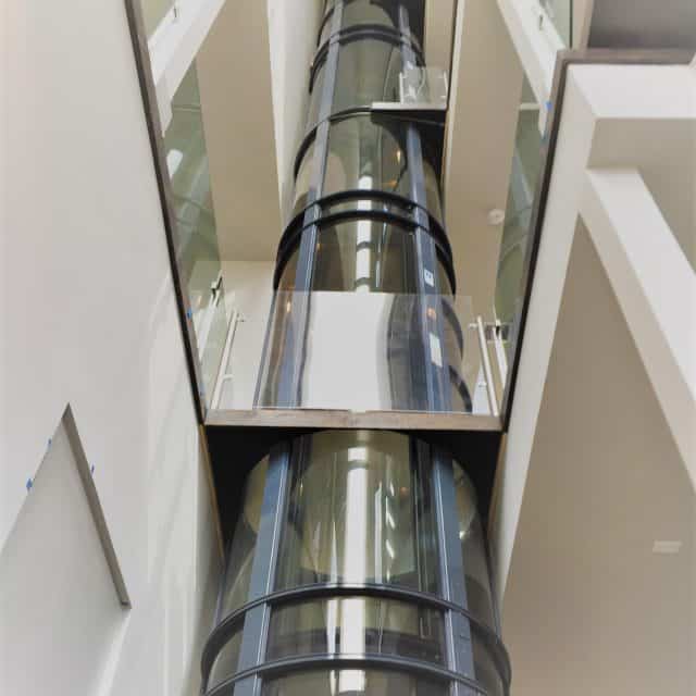 3-story vacuum elevator in a galleria area home in houston texas